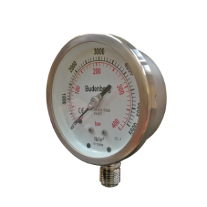 Budenberg 736 Stainless Steel Pressure Gauge