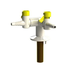 Two Way Bench Mounted Drop Lever Gas Tap - 900033