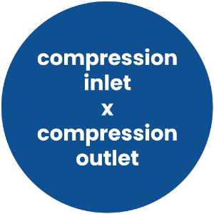 Compression Inlet x Compression Outlet