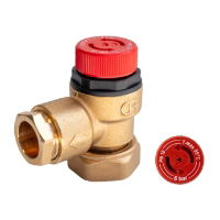 Altecnic / Caleffi Pressure Relief Valve 3/4" Loose Nut Connection x 1/2" F 6 Bar - F0000992