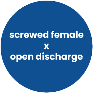 Screwed Female x Open Discharge