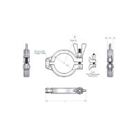 Tri-Clamp Double Hinge Stainless Steel Clamp