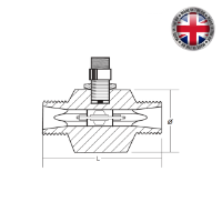Screwed Liquid Turbine Flow Meter