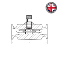 Hygenic Tri-Clamp Liquid Turbine Flow Meter