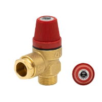 Altecnic / Caleffi 312 Series Safety Pressure Relief Valve 1/2" M x 15mm 4 Bar - 312405CST