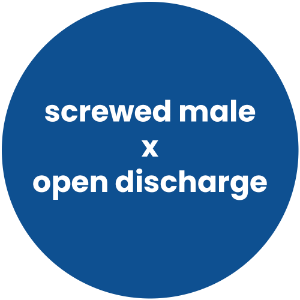 Screwed Male x Open Discharge