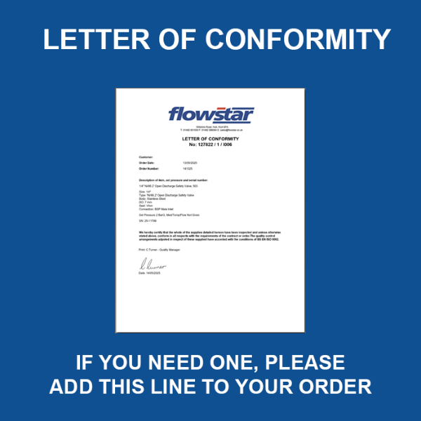 Letter of Conformity