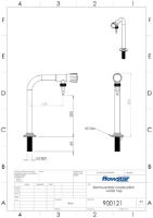 Pillar Bib Tap With Removable Nozzle - 900121 Drawing